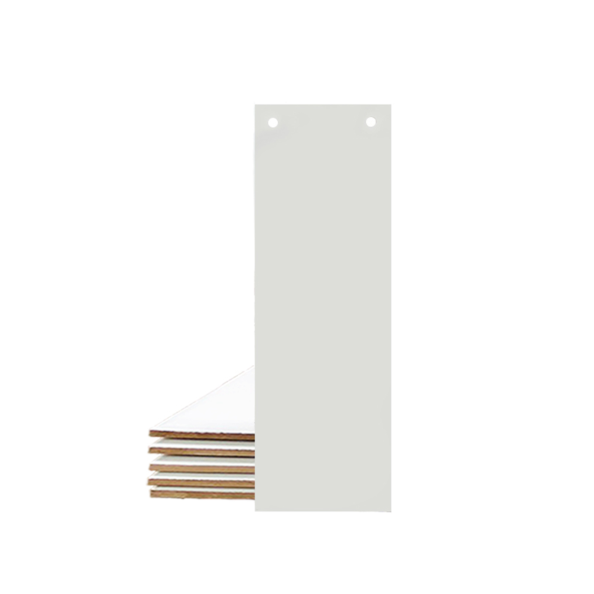 Azulejo Resinado 10×30 c/ 02 furos – Branco
