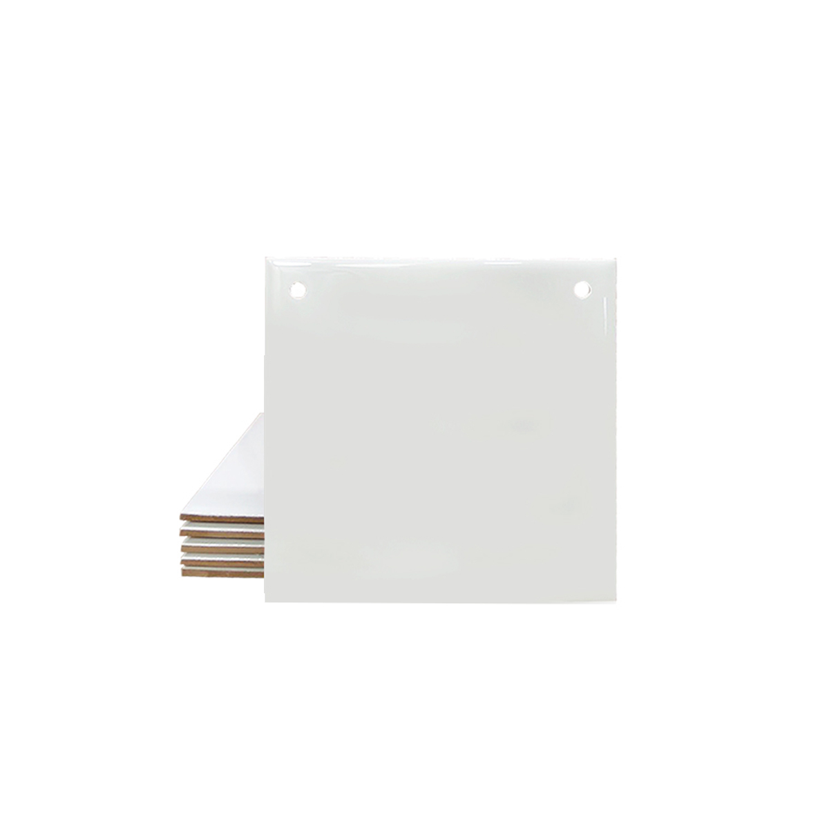 Azulejo Resinado 15×15 c/ 02 furos – Branco