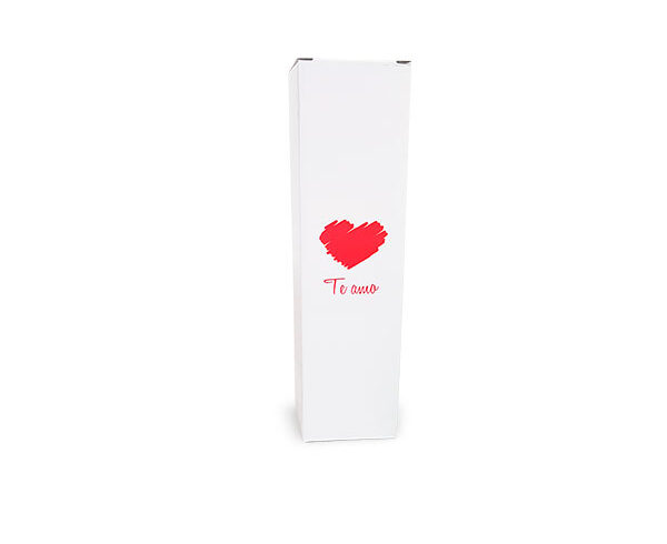 Caixa Papelão para Garrafa – Te Amo