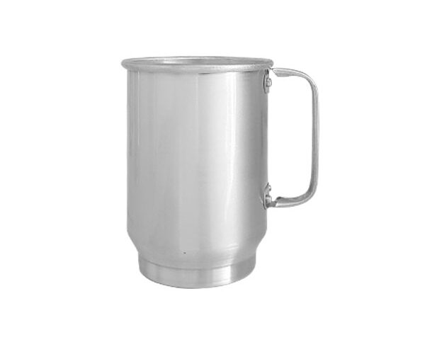 Caneca de Alumínio 600ml – Escovado