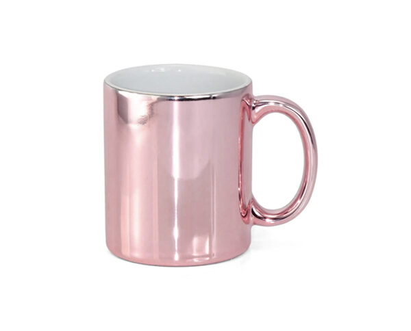 Caneca de Cerâmica Cromada 325ml – Rose