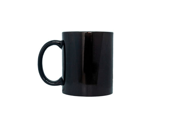 Caneca de Cerâmica Mágica Brilho 325ml – Preta