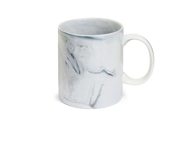 Caneca de Cerâmica Marmore 325ml – Cinza