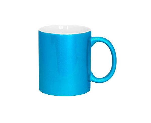 Caneca de Cerâmica Perolizada 325ml – Azul Celeste