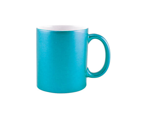 Caneca de Cerâmica Perolizada 325ml – Azul claro