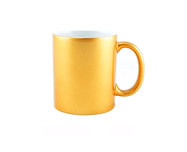 Caneca de Cerâmica Perolizada 325ml – Dourada (cópia)