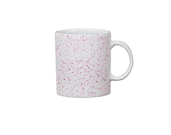 Caneca de Cerâmica Splash Delicadinha – Branca Roxa Fosca 310ml (Metalnox)