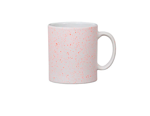 Caneca de Cerâmica Splash Delicadinha – Laranja Neon Fosca 310ml (Metalnox)