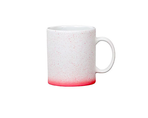 Caneca de Cerâmica Splash Delicadinha – Rosa degradê Fosca 310ml (Metalnox)