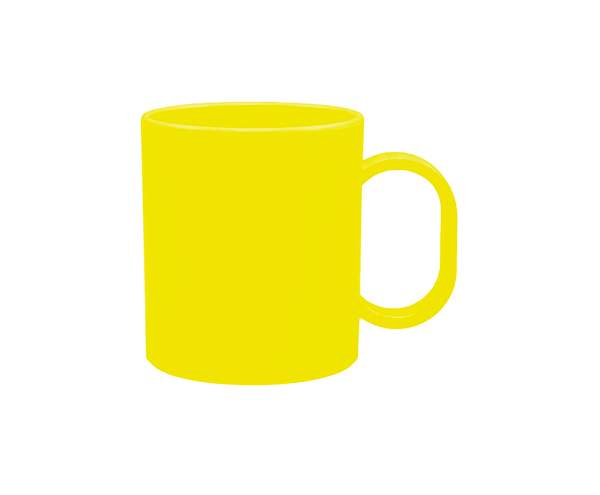 Caneca de Polímero 325ml – Amarela