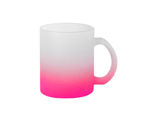Caneca de Vidro Fosco 325ml – Rosa
