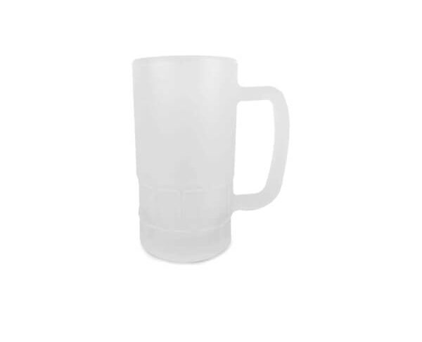 Caneca de Vidro Fosco c/ Detalhe 550ml