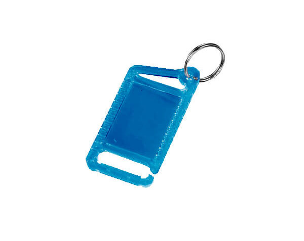 Chaveiro Acrílico 3×4 c/ Mosquetão – Azul