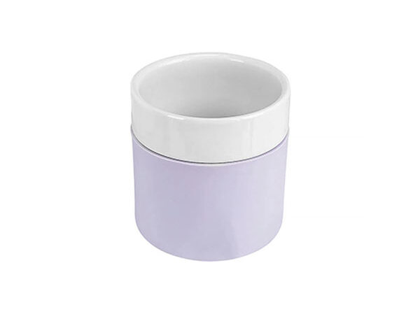 Copo de Cerâmica 260ml c/ Capa de Silicone – Lilás
