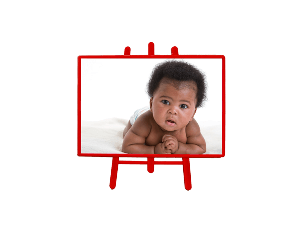 Foto Quadro Horizontal – Vermelho