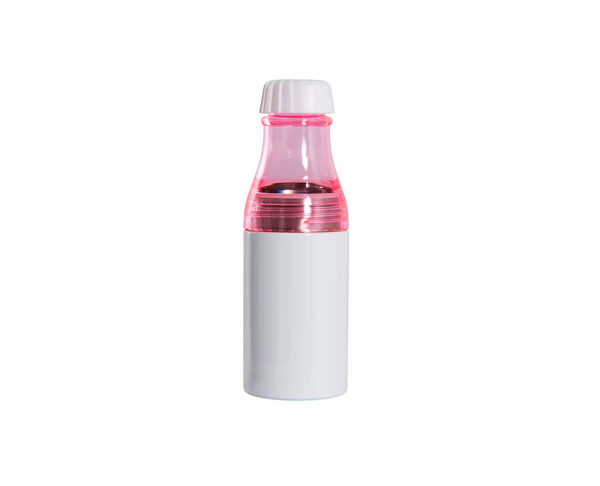 Garrafa de Alumínio 2 em 1 500ml – Rosa (Metalnox)