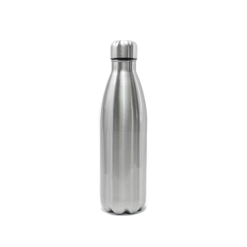 Garrafa de Alumínio Cola 500ml – Prata