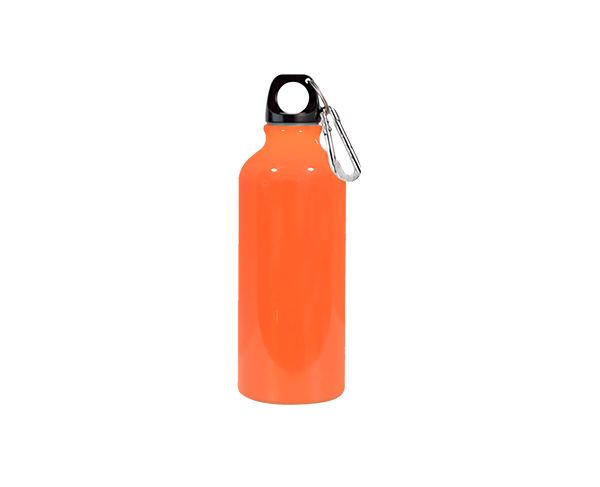 Garrafa de Alumínio Mosquetão 500ml – Laranja