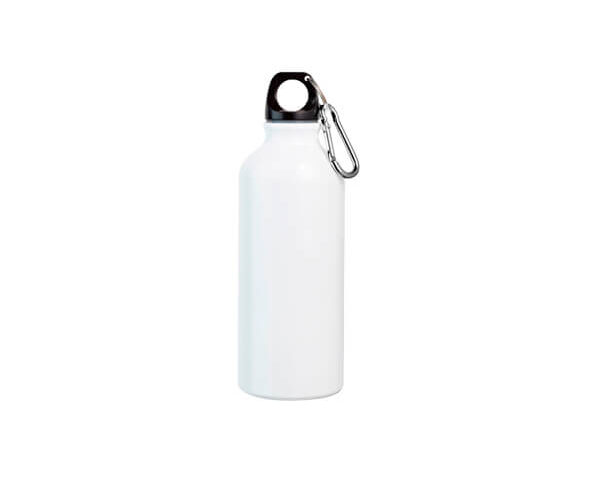 Garrafa de Alumínio Mosquetão 600ml – Branco