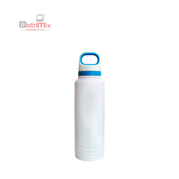 Garrafa de Inox 500ml – Detalhe Azul