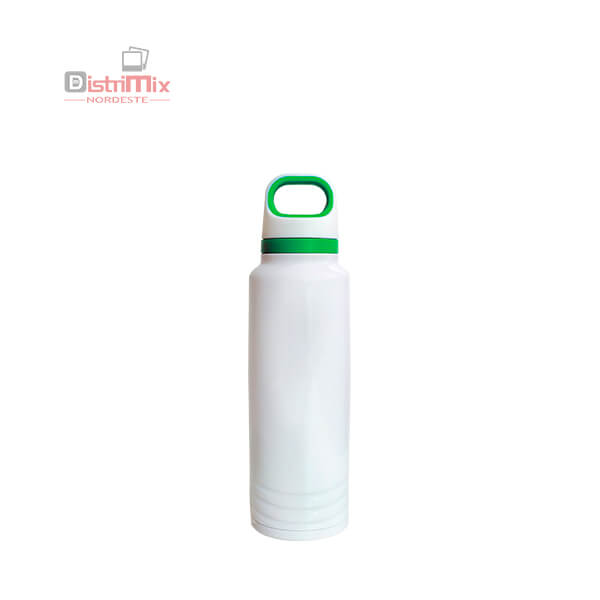 Garrafa de Inox 500ml – Detalhe Verde