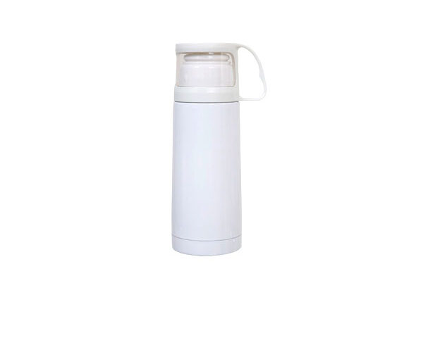 Garrafa de Inox Mug 300ml – Branca (Metalnox)