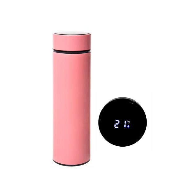 Garrafa de Inox Slim Digital 450ml – Rosa