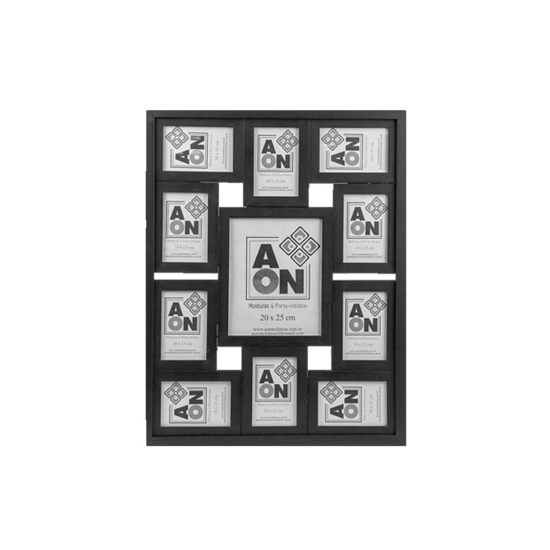 Montagem AON com 10 molduras 10×15 e 01 molduras 20×25 – F28