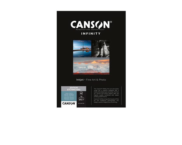 Papel Canson Infinity Edition Etching Rag 310G A3/25Folhas