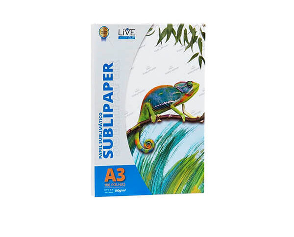 Papel Sublimático A3 100g LiveSub – 100 FLS
