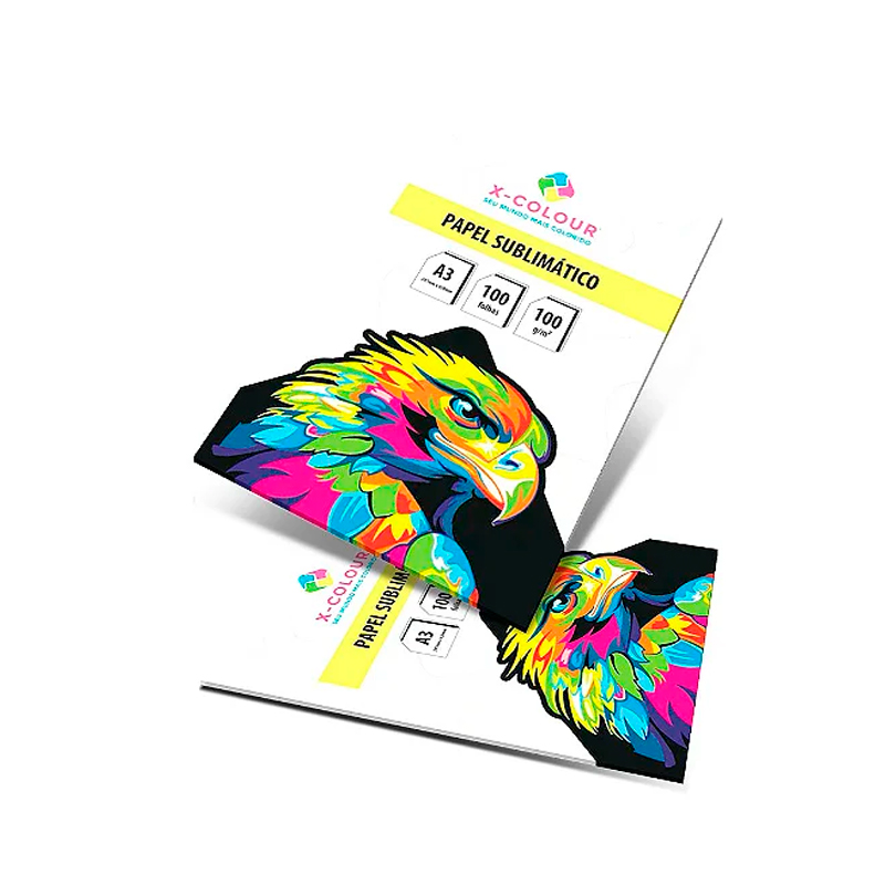 Papel Sublimático A3 100g X-Colour – 100 FLS (Fundo Rosa)