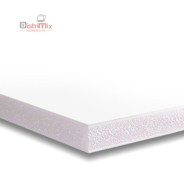 Placa Foam Board 1,22×2,44m Branco 05mm
