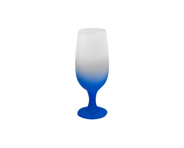 Taça Floripa Vidro Fosco 325ml – Azul
