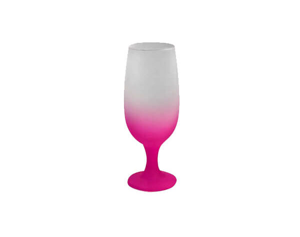 Taça Floripa Vidro Fosco 325ml – Rosa