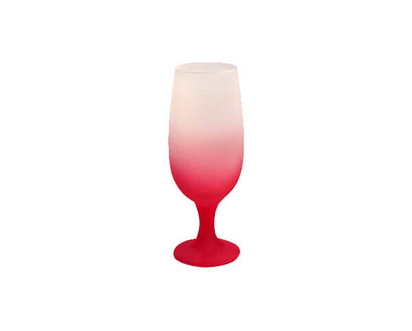 Taça Floripa Vidro Fosco 325ml – Vermelha