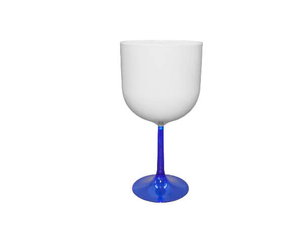 Taça Gin de Polímero 500ml – Base Azul Removível