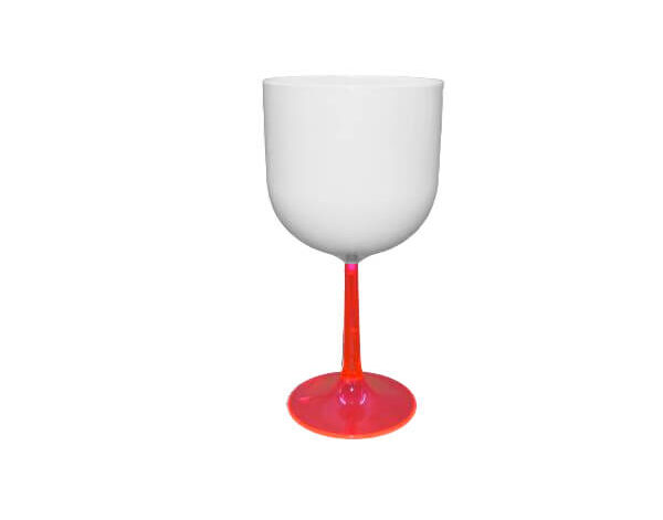 Taça Gin de Polímero 500ml – Base Rosa Removível