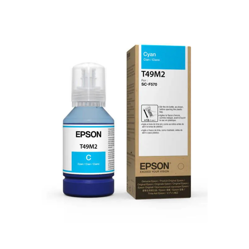 Tinta Epson Sublimática UltraChrome DS 140ml – Ciano T49M2